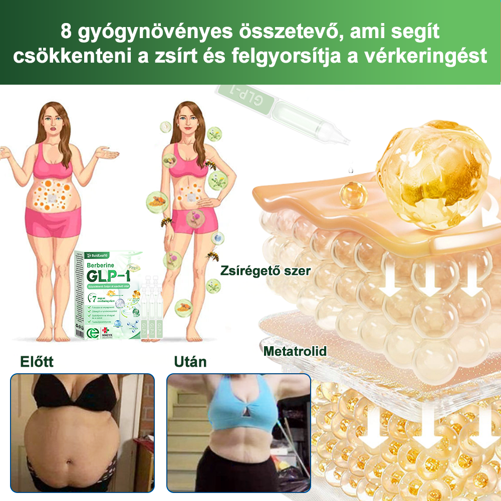 đč Klinikai kutatĂĄsokkal igazolt | A BuildLeafÂź Berberine GLP-1 Pro SĂșlycsökkentĆ SzĂĄjon ĂĄt szedhetĆ oldat segĂthet a makacs sĂșlytöbblet, anyagcsere- Ă©s energiaproblĂ©mĂĄk kezelĂ©sĂ©ben, tĂĄmogatva a jobb közĂ©rzetet Ă©s vitalitĂĄst