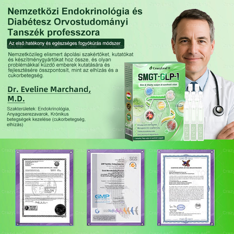 đ„Klinikailag igazolt | CrazyLeafÂź SMGT-GLP-1 Slim & Vitality â orĂĄlis megoldĂĄs makacs sĂșly, vĂ©rnyomĂĄs, cukor, zsĂrmĂĄj, ĂzĂŒleti fĂĄjdalom, fĂĄradtsĂĄg, alacsony energia Ă©s megereszkedett bĆr ellen. Jobb egĂ©szsĂ©g, több energia!