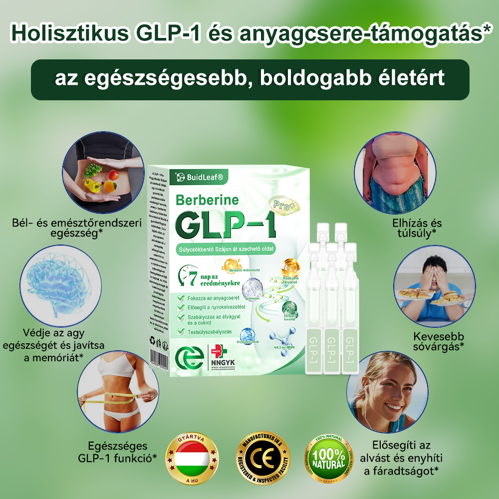 đč Klinikai kutatĂĄsokkal igazolt | A BuildLeafÂź Berberine GLP-1 Pro SĂșlycsökkentĆ SzĂĄjon ĂĄt szedhetĆ oldat segĂthet a makacs sĂșlytöbblet, anyagcsere- Ă©s energiaproblĂ©mĂĄk kezelĂ©sĂ©ben, tĂĄmogatva a jobb közĂ©rzetet Ă©s vitalitĂĄst