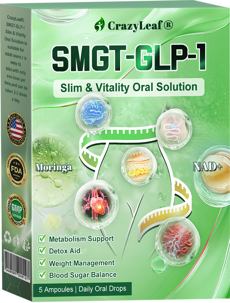 đ„Klinikailag igazolt | CrazyLeafÂź SMGT-GLP-1 Slim & Vitality â orĂĄlis megoldĂĄs makacs sĂșly, vĂ©rnyomĂĄs, cukor, zsĂrmĂĄj, ĂzĂŒleti fĂĄjdalom, fĂĄradtsĂĄg, alacsony energia Ă©s megereszkedett bĆr ellen. Jobb egĂ©szsĂ©g, több energia!