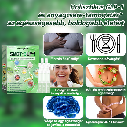 🏥Klinikailag igazolt | CrazyLeaf® SMGT-GLP-1 Slim & Vitality – orális megoldás makacs súly, vérnyomás, cukor, zsírmáj, ízületi fájdalom, fáradtság, alacsony energia és megereszkedett bőr ellen. Jobb egészség, több energia!