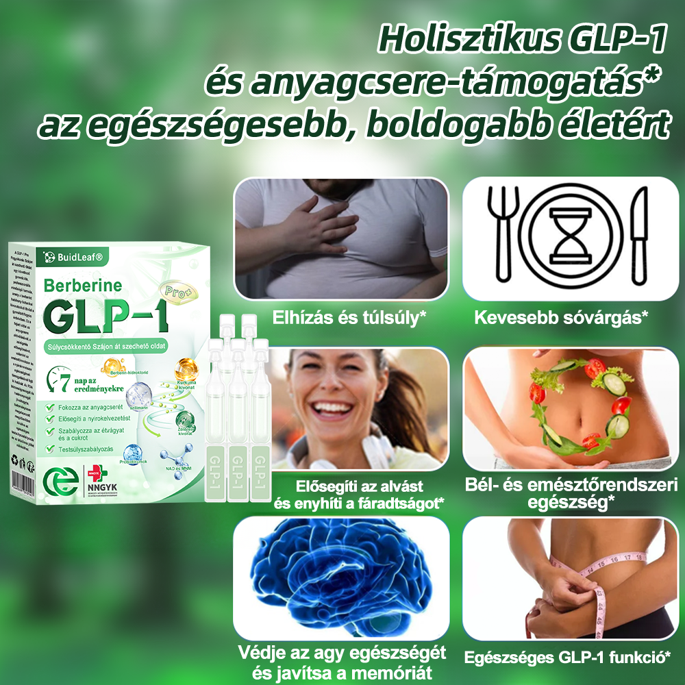 🌹 Klinikai kutatásokkal igazolt | A BuildLeaf® Berberine GLP-1 Pro Súlycsökkentő Szájon át szedhető oldat segíthet a makacs súlytöbblet, anyagcsere- és energiaproblémák kezelésében, támogatva a jobb közérzetet és vitalitást