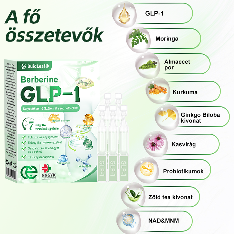 🌹 Klinikai kutatásokkal igazolt | A BuildLeaf® Berberine GLP-1 Pro Súlycsökkentő Szájon át szedhető oldat segíthet a makacs súlytöbblet, anyagcsere- és energiaproblémák kezelésében, támogatva a jobb közérzetet és vitalitást