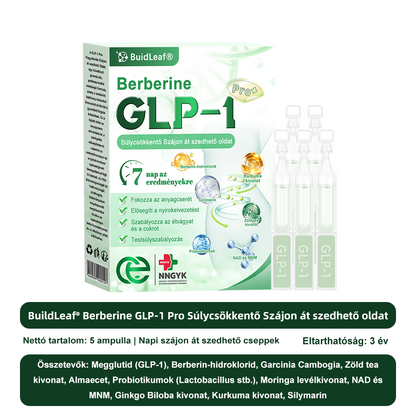 🌹 Klinikai kutatásokkal igazolt | A BuildLeaf® Berberine GLP-1 Pro Súlycsökkentő Szájon át szedhető oldat segíthet a makacs súlytöbblet, anyagcsere- és energiaproblémák kezelésében, támogatva a jobb közérzetet és vitalitást