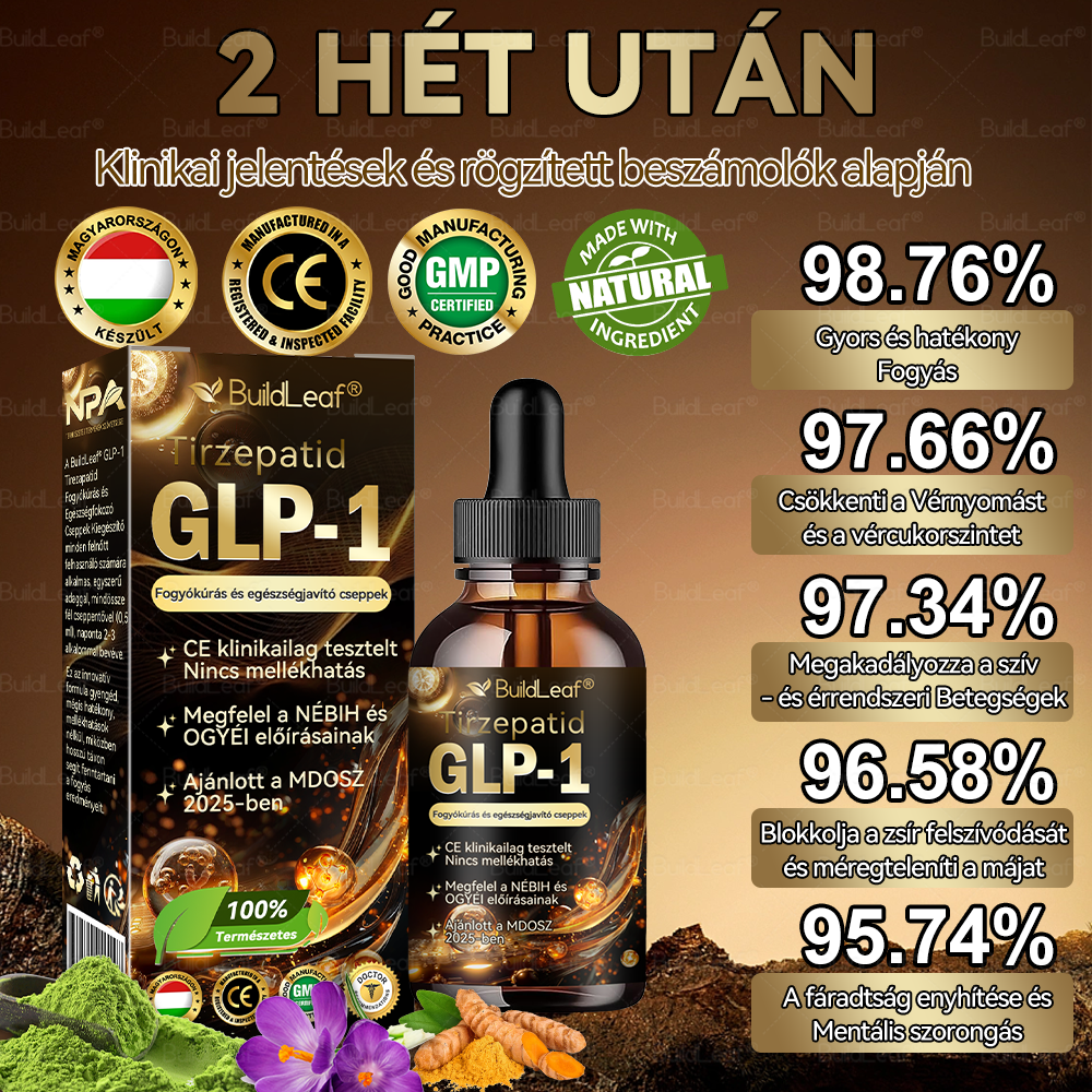 💖A Mayo Clinic által ajánlott | Hivatalos üzlet | BuildLeaf® GLP-1 Moringa Fogyókúrás és Egészségfokozó cseppek 🔥 (Élelmiszer-minőségű zsírégető – Az Obesity Society fejlesztése)