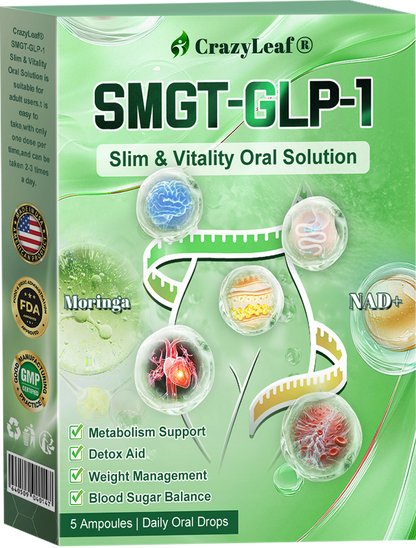 🏥Klinikailag igazolt | CrazyLeaf® SMGT-GLP-1 Slim & Vitality – orális megoldás makacs súly, vérnyomás, cukor, zsírmáj, ízületi fájdalom, fáradtság, alacsony energia és megereszkedett bőr ellen. Jobb egészség, több energia!