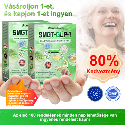 🏥Klinikailag igazolt | CrazyLeaf® SMGT-GLP-1 Slim & Vitality – orális megoldás makacs súly, vérnyomás, cukor, zsírmáj, ízületi fájdalom, fáradtság, alacsony energia és megereszkedett bőr ellen. Jobb egészség, több energia!
