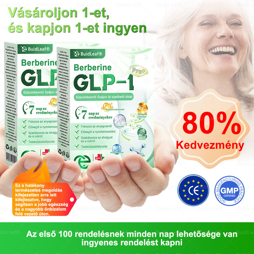 🌹 Klinikai kutatásokkal igazolt | A BuildLeaf® Berberine GLP-1 Pro Súlycsökkentő Szájon át szedhető oldat segíthet a makacs súlytöbblet, anyagcsere- és energiaproblémák kezelésében, támogatva a jobb közérzetet és vitalitást